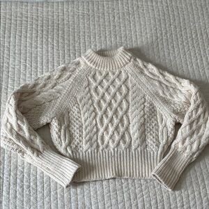 H&M Cream Cable Knit Sweater